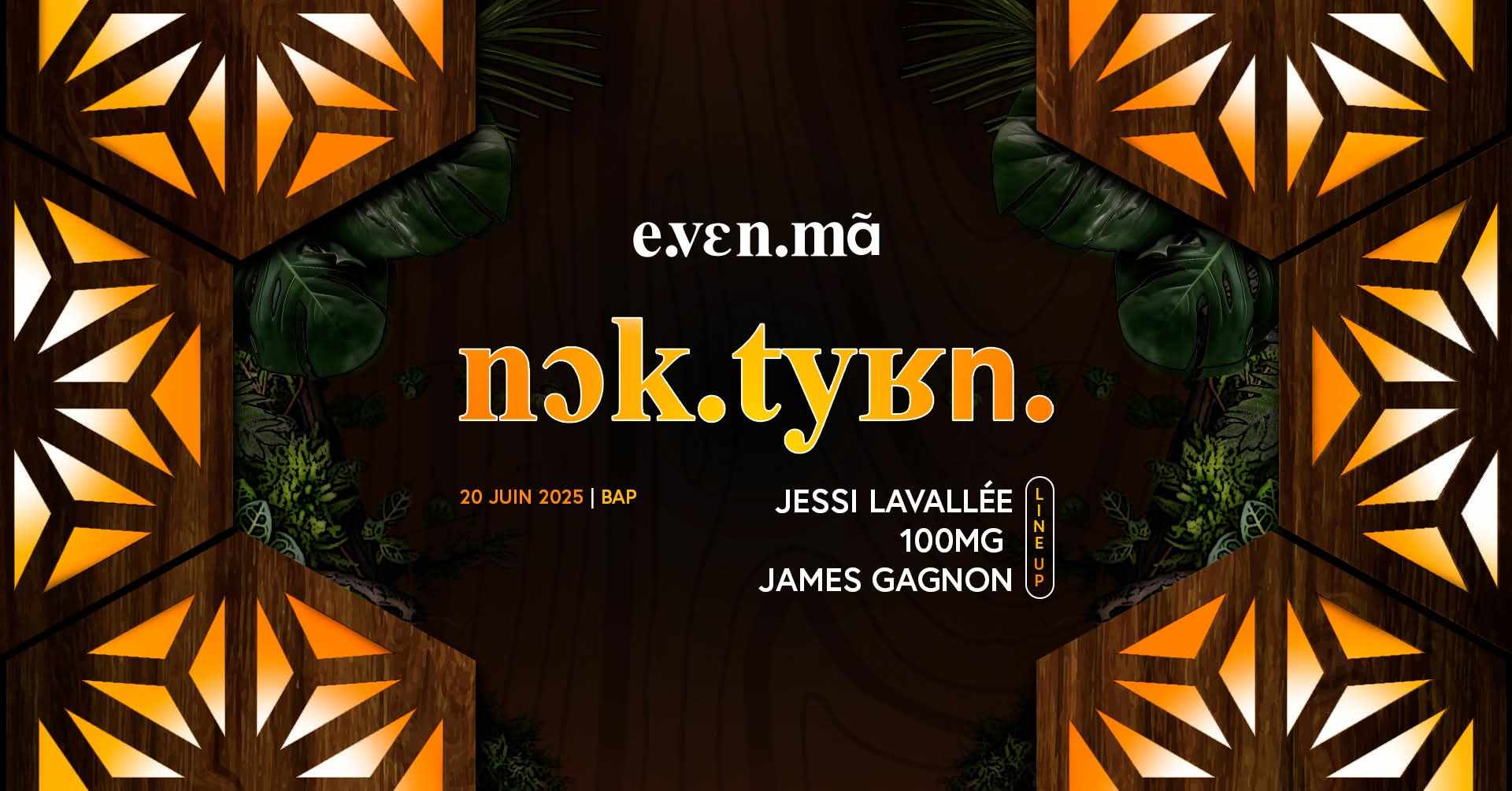 Affiche Nokturn - 20 juin 2025 avec lineup