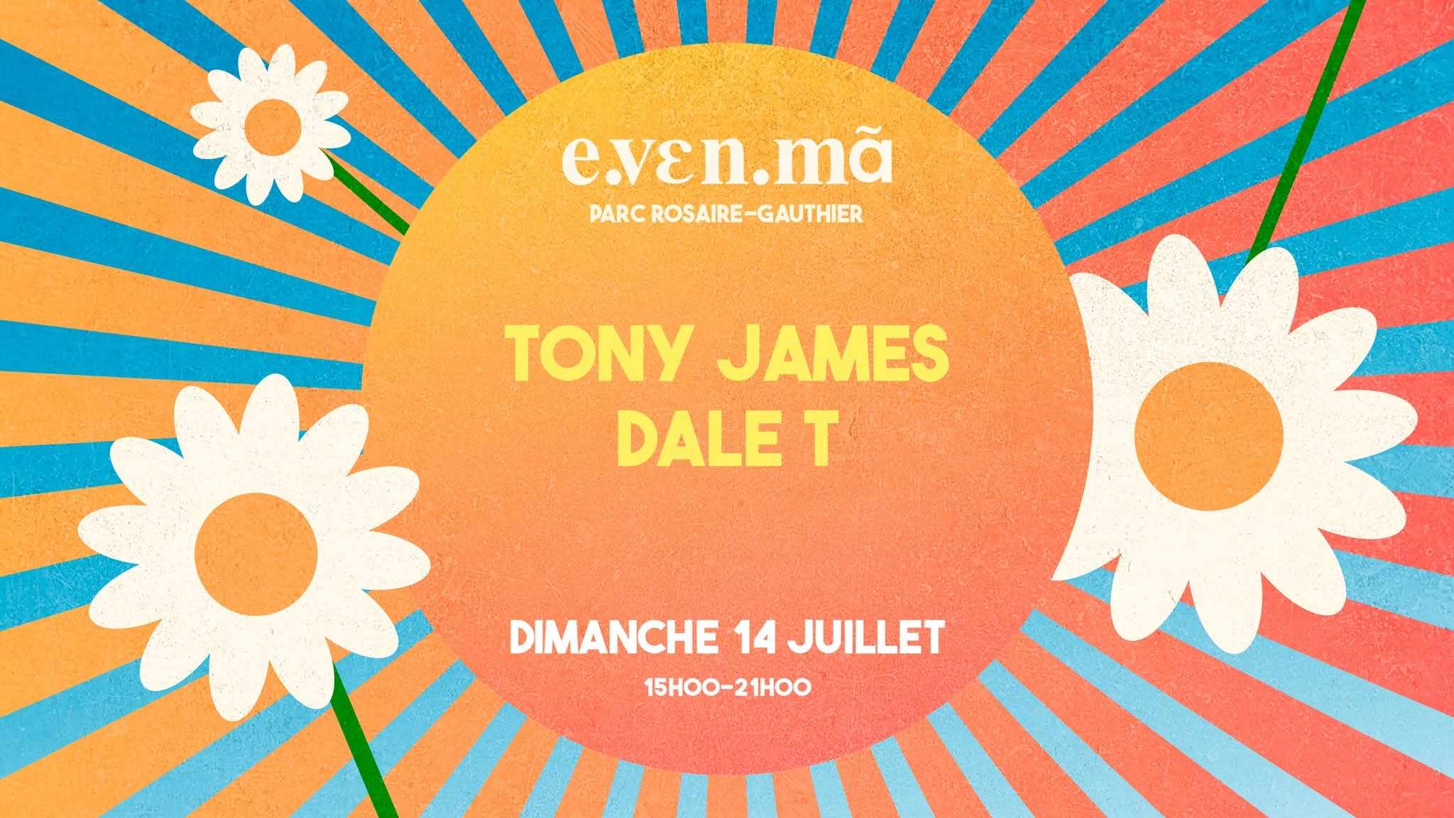 Affiche Tony James & Dale T - 14 juillet